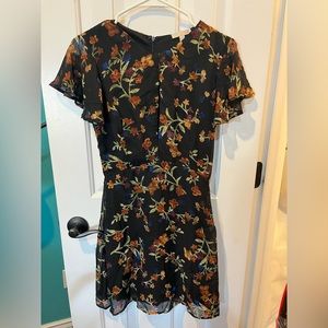 Women mini floral dress size XS